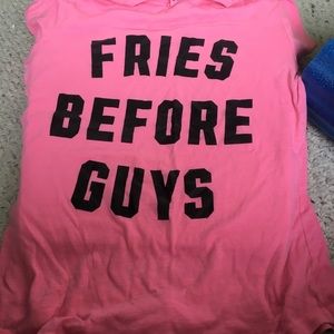 Fries before guys shirt